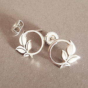 Circle Leaf Studs